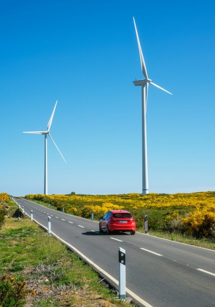 Wind generator turbines. Madeira island, Portugal